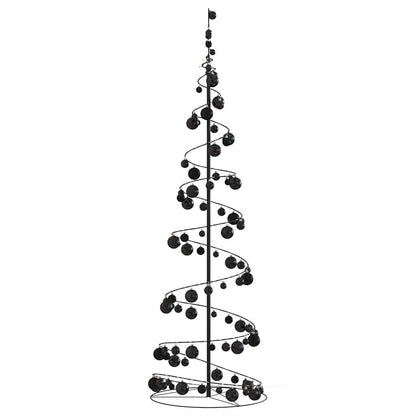 Christmas Tree Light Cone with Baubles 120 LEDs Warm White 180 cm