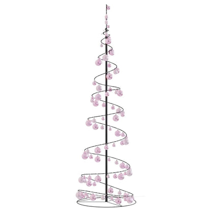 Christmas Tree Light Cone with Baubles 120 LEDs Warm White 180 cm