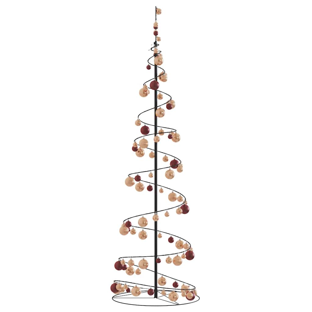 Christmas Tree Light Cone with Baubles 120 LEDs Warm White 180 cm