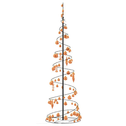 Christmas Tree Light Cone with Baubles 120 LEDs Warm White 180 cm