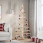 Wooden Christmas Tree for Decoration 180 cm Solid Wood Pine