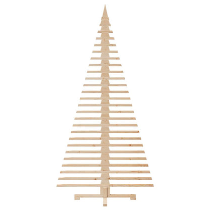 Wooden Christmas Tree for Decoration 210 cm Solid Wood Pine