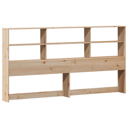 Bookcase Bed without Mattress 200x200cm Solid Wood Pine