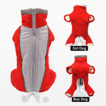 Load image into Gallery viewer, Winter Overalls for Dogs Warm Waterproof Pet Jumpsuit Trousers Male/ Female Dog Reflective Small Dog Clothes Puppy Down Jacket - MiniDM Store
