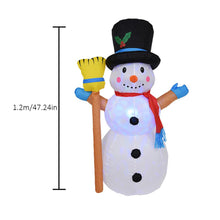Load image into Gallery viewer, 1.2 M Christmas Light Garden Decoration Rotating Inflatable Lamp Lantern Inflatable Christmas Snowman Inflatable For Courtyard D - MiniDreamMakers
