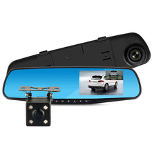 Load image into Gallery viewer, Full HD 1080P Car Dvr Camera Auto 4.3 Inch Rearview Mirror Digital Video Recorder Dual Lens Registratory Camcorder - MiniDreamMakers
