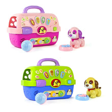 Load image into Gallery viewer, Musical Puppy Carrier Toy For Baby Toddlers Preschool Educational Toy Electronic Toys with Lights &amp; Sounds Pet Care - MiniDM Store
