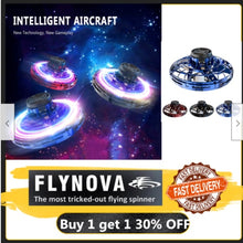 Load image into Gallery viewer, Flynova Athletic antistress hand mini flying toy Gyro rotator drone UFO led fidget finger spinner Rotary child christmas gift - MiniDreamMakers
