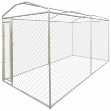 Load image into Gallery viewer, Outdoor Dog Kennel with Canopy Top 4x2x2.4 m - MiniDreamMakers
