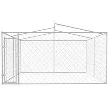 Load image into Gallery viewer, Outdoor Dog Kennel with Roof 4x4x2.4 m - MiniDreamMakers
