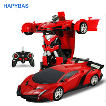 Load image into Gallery viewer, RC Car Transformation Robots Sports Vehicle Model Robots Toys Cool Deformation Car Kids Toys Gifts For Boys - MiniDreamMakers
