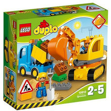 Load image into Gallery viewer, 10812 Duplo Town Toy Truck and Tracked Excavator, Large Building Bricks, Preschool Construction Set for Kids - MiniDreamMakers
