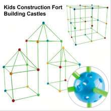 Load image into Gallery viewer, Kids Construction Fortress or Fort Building Kit - MiniDM Store
