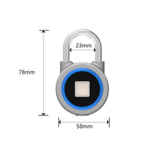 Load image into Gallery viewer, USB Charging Biometrics Fingerprint APP Support Padlock - MiniDM Store
