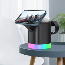 Load image into Gallery viewer, 3-in-1 USB Wireless Magnetic Charger with RGB Backlight - MiniDM Store
