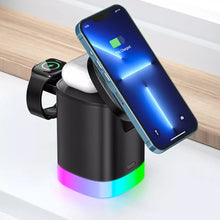 Load image into Gallery viewer, 3-in-1 USB Wireless Magnetic Charger with RGB Backlight - MiniDM Store

