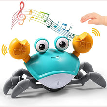 Load image into Gallery viewer, Crawling Crab Sensory Toy with Music and LED Light-USB Rechargeable - MiniDM Store

