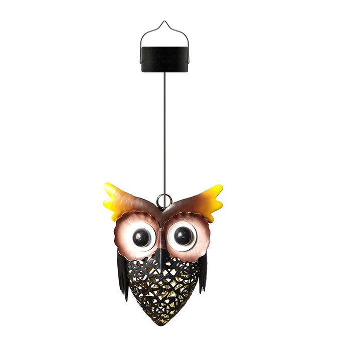 Solar Powered Rustic Decorative Outdoor LED Owl Lamp - MiniDM Store