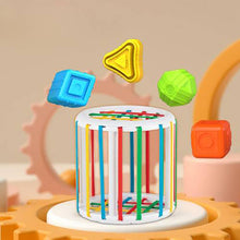 Load image into Gallery viewer, Colorful Shape Blocks Sorting Game Baby Montessori Educational Toy - MiniDM Store
