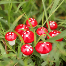 Load image into Gallery viewer, Christmas Decorations Mini Red Mushroom Shape Ornament Miniature Plant Pots Fairy Holiday Home Christmas Decor - MiniDreamMakers
