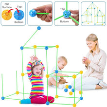 Load image into Gallery viewer, Kids Construction Fort Building Castles Tunnels Tents Kit DIY 3D Magination Cultivation Play House Assemble Toys Children Gifts - MiniDreamMakers
