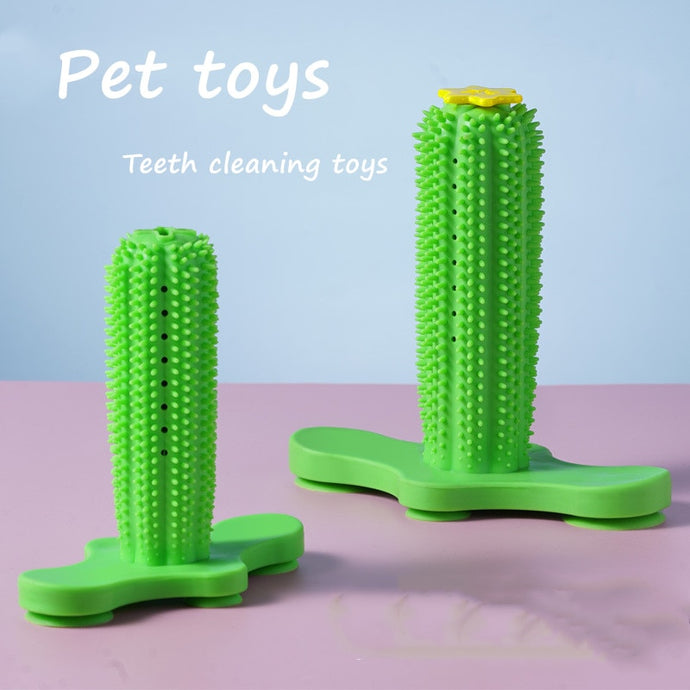 Health Safety Kong Dog Toys for Small Dogs Yorkshire Terrier Tooth Cleaning Toothbrush for Dog Rubber Puppy Suction Cup Chew Toy - MiniDreamMakers