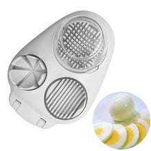 Load image into Gallery viewer, Multi egg slicer Three-in-one Egg Multi-function Fancy Egg Cutter Food Divider Egg Cutter Tool - MiniDreamMakers
