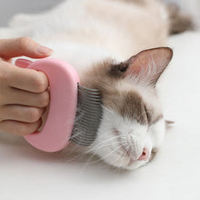 Load image into Gallery viewer, Pet Massage Brush Shell Shaped Handle Pet Grooming Massage Tool To Remove Loose Hairs Only For Cats New - MiniDM Store
