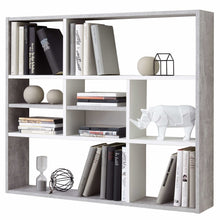 Load image into Gallery viewer, FMD Wall-mounted Shelf with 9 Compartments Concrete Grey
