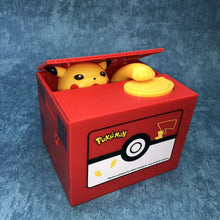 Load image into Gallery viewer, High Quality Electronic Money Box Pokemon Pikachu Piggy Bank Steal Coin Automatically for Kids Friend Birthday Christmas Gift - MiniDreamMakers
