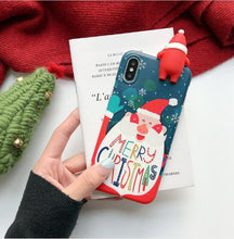 Load image into Gallery viewer, Christmas Cartoon Deer Case For iPhone XR 11 Pro XS Max X 5 5S Silicone Matte Cover For iphone 7 8 6 S 6S Plus 7Plus Case Bear
