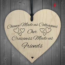 Load image into Gallery viewer, 1Pc Xmas Wooden LOVE Christmas Chip Hanging Gift Plaque Pendant Heart Shape Letter Friendship Wine Bottle Decor Pendant Tags - MiniDreamMakers
