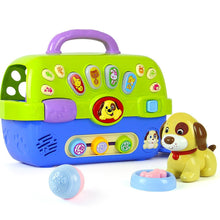 Load image into Gallery viewer, Musical Puppy Carrier Toy For Baby Toddlers Preschool Educational Toy Electronic Toys with Lights &amp; Sounds Pet Care - MiniDM Store
