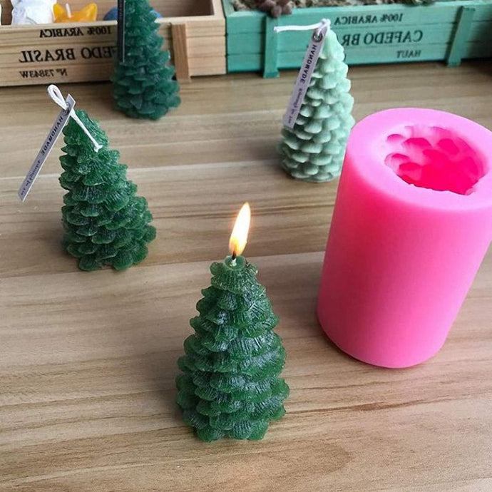 3D Christmas Tree Silicone Candle Soap Fondant Mold Cake Chocolate Decorating Baking Mould Tool Craft - MiniDreamMakers