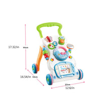 Load image into Gallery viewer, Unisex Infants&#39; Walker Toddler Trolley Multi function Anti rollover Height Adjustable Walker Walking Teaching Cars Toys - MiniDreamMakers
