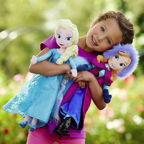 50 CM Frozen Anna Elsa Dolls Snow Queen Princess Anna Elsa Doll Toys Stuffed Frozen Plush Kids Toys Birthday Christmas Gift - MiniDreamMakers