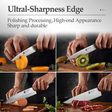 Load image into Gallery viewer, XINZUO Kitchen Tools 6 PCS Kitchen Knife Set of Utility Cleaver Chef Bread Knife High Carbon German Stainless Steel Knives sets - MiniDM Store
