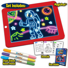 Load image into Gallery viewer, 3D Magic Drawing Pad Luminous Light Drawing Board Graffiti Doodle Tablet Magic Draw with Light Kids Painting Fun Educational Toy - MiniDM Store
