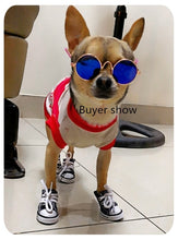 Load image into Gallery viewer, 4pcs Denim Pet Dog Shoes Anti-slip Waterproof Sporty Sneakers Booties Breathable Booties For Small Cats Dogs Puppy Dog Shoes - MiniDM Store
