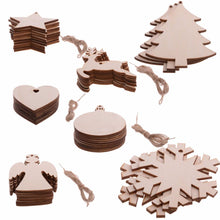 Load image into Gallery viewer, Christmas wooden pendant ornaments Christmas tree decoration Christmas - MiniDreamMakers
