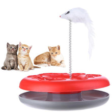 Load image into Gallery viewer, Cat Mouse Toy Crazy Amusement Disk Multifunctional Disk Play Activity Pet Funny Mouse Toys For Cats - MiniDM Store
