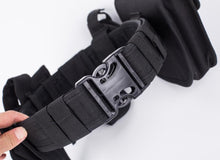 Load image into Gallery viewer, 7 pcs Tactical Duty Belt Black Law Enforcement Hutning Equipment System Waist Gun Holster Flashlight Pouch set - MiniDreamMakers
