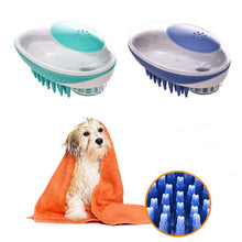 Load image into Gallery viewer, Pet Dog Bath Brush Comb Pet SPA Massage Brush Soft Silicone Dogs Cats Shower Hair Grooming Cmob Dog Cleaning Tool Pet Supplies - MiniDM Store
