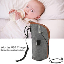 Load image into Gallery viewer, Portable Baby Warmers Bottle Holder USB Heating Bags Travel Mug Feeding Bottle Infant Milk Bottle Heating Bag Baby Feeding - MiniDreamMakers
