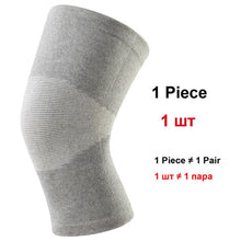 Load image into Gallery viewer, 1 Pcs Knee Support Protector Leg Arthritis Injury Gym Sleeve Elasticated Bandage knee Pad Charcoal Knitted Kneepads Warm - MiniDreamMakers

