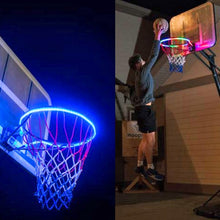Load image into Gallery viewer, 1 PCS LED Basketball Hoop Light Basketball Rim Changing Induction Lamp Shoot Hoops Solar Light Playing At Night LED Strip Lamp - MiniDreamMakers
