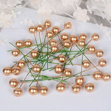 Load image into Gallery viewer, 1cm/1.2cm 100pcs Artificial gold Holly Berry merry Christmas DIY Home Garden Decorations Xmas tree drop ornament Xmas Supplies - MiniDreamMakers
