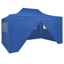 Load image into Gallery viewer, vidaXL Foldable Tent Pop-Up with 4 Side Walls 3x4.5 m Blue - MiniDM Store
