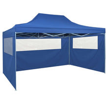 Load image into Gallery viewer, vidaXL Foldable Tent Pop-Up with 4 Side Walls 3x4.5 m Blue - MiniDM Store
