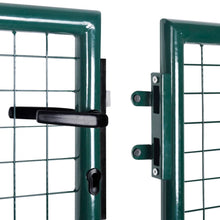 Load image into Gallery viewer, vidaXL Fence Gate Steel 306x150 cm Green - MiniDM Store
